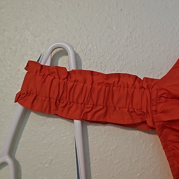 MANGO Coral  Maxi Dress Recycled Cotton Sz.M NWT - Picture 3 of 6